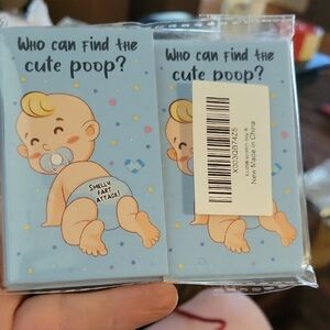 40 Baby Shower Scratch Off Game Cards Cute Boy Poopie Scratch Off Baby Card Game